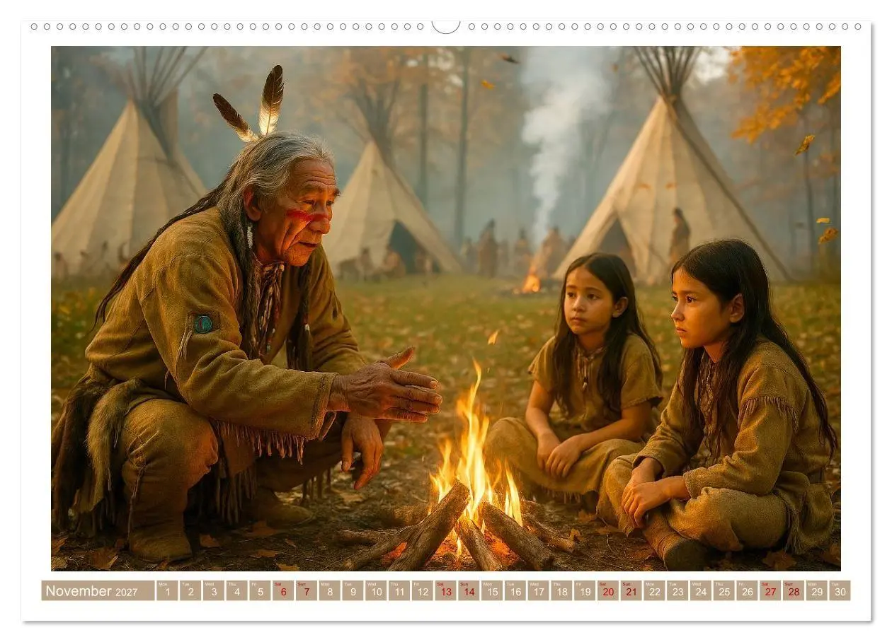 Bild: 9783516930405 | Spiritual Native American (Wall Calendar 2027 DIN A2 landscape),...