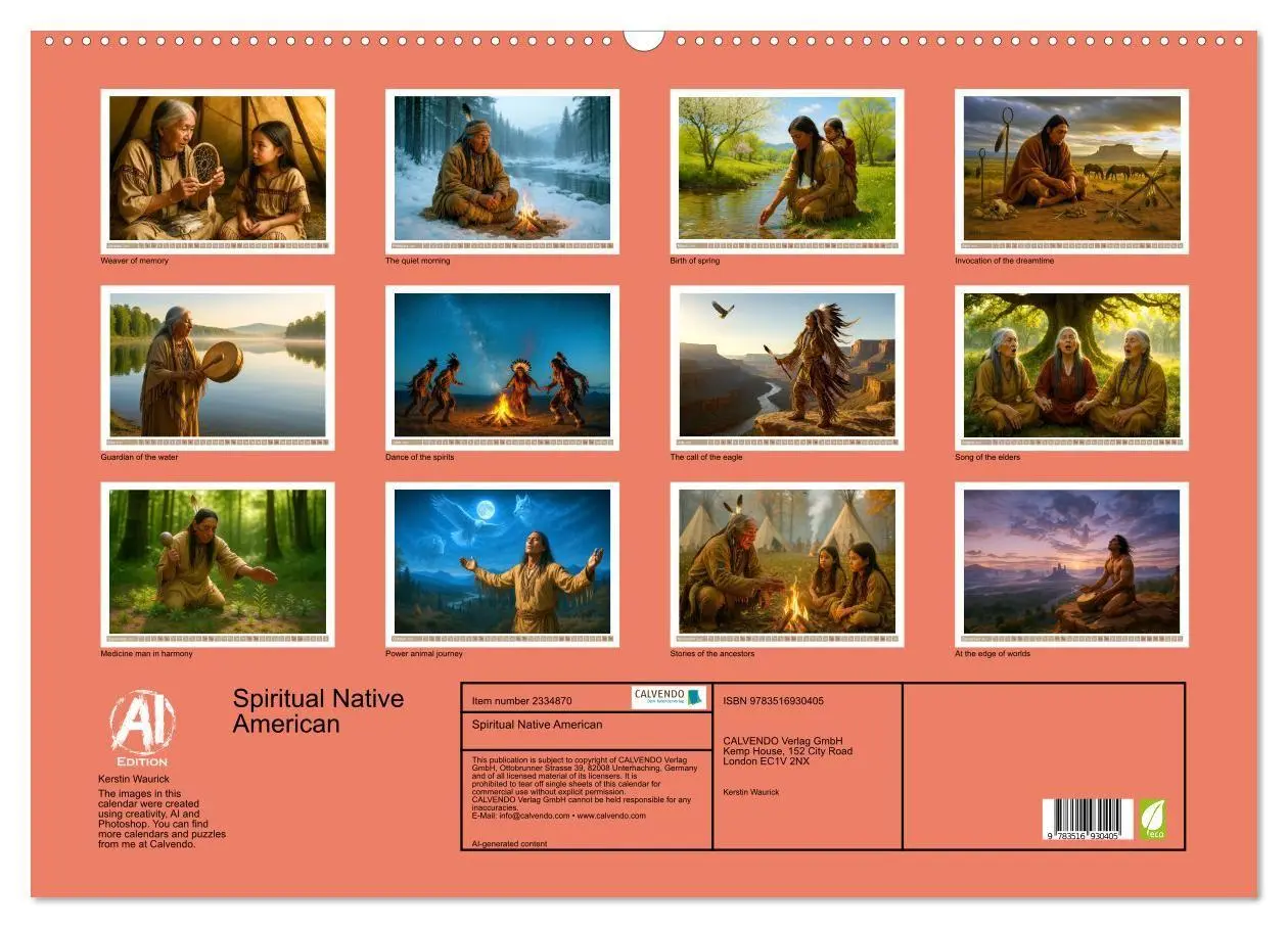 Bild: 9783516930405 | Spiritual Native American (Wall Calendar 2027 DIN A2 landscape),...