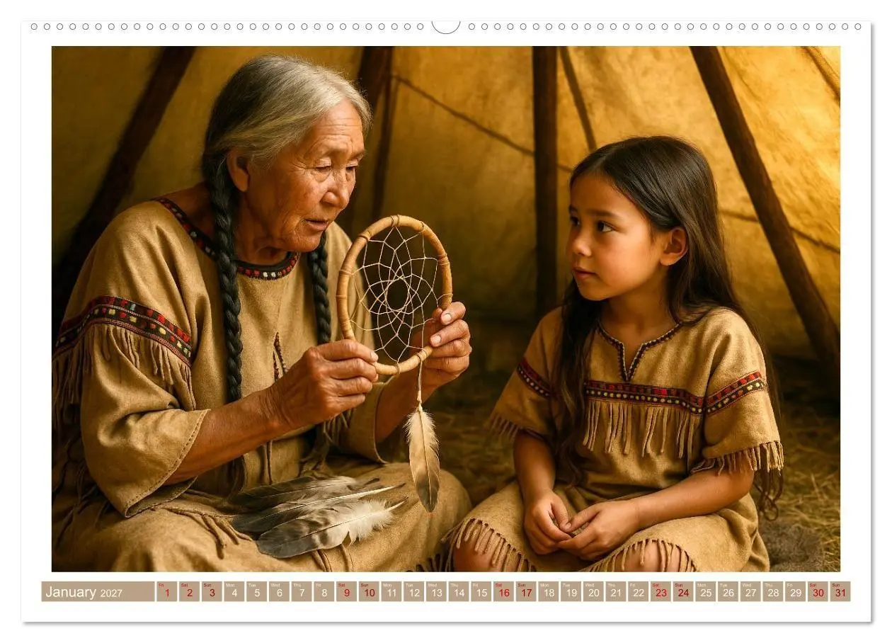 Bild: 9783516930405 | Spiritual Native American (Wall Calendar 2027 DIN A2 landscape),...
