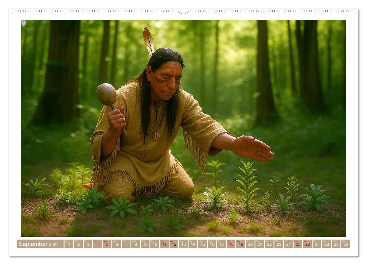 Bild: 9783516930405 | Spiritual Native American (Wall Calendar 2027 DIN A2 landscape),...