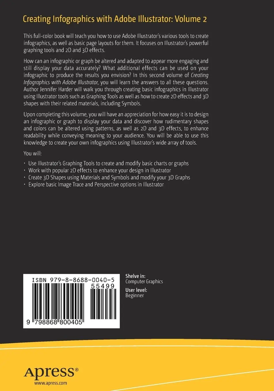 Rückseite: 9798868800405 | Creating Infographics with Adobe Illustrator: Volume 2 | Harder | Buch