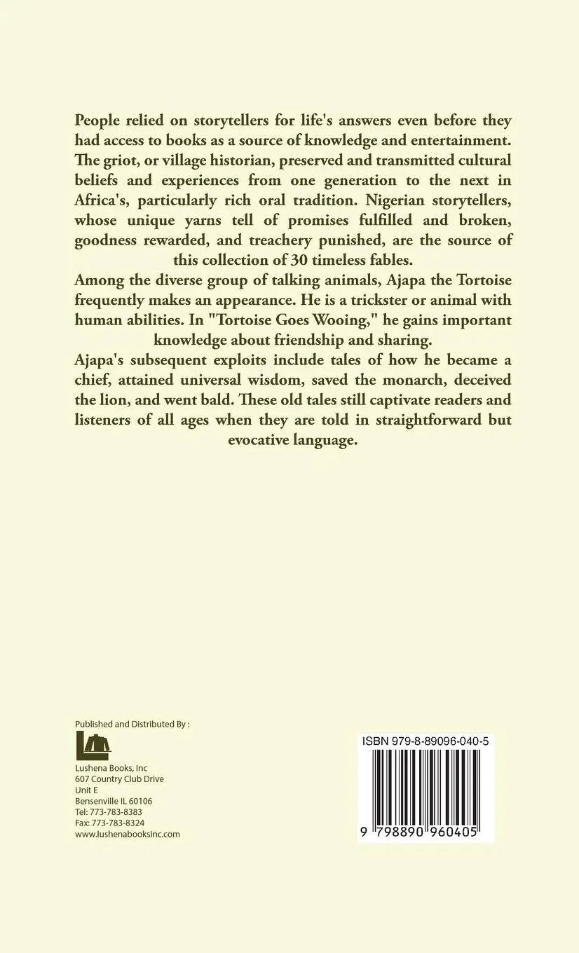 Rückseite: 9798890960405 | Ajapa the Tortoise | A Book of Nigerian Folk Tales | Margaret Baumann