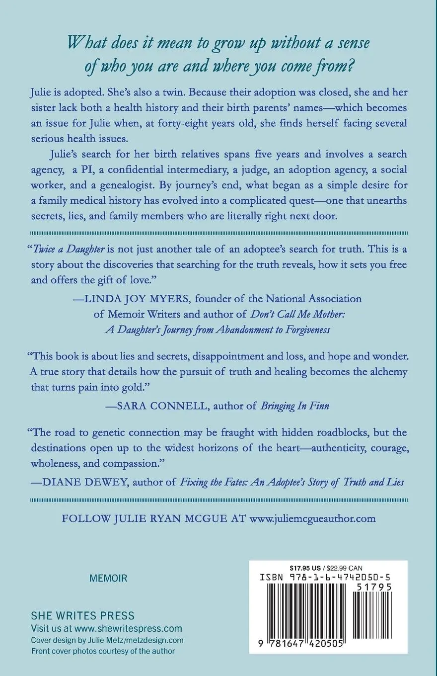 Rückseite: 9781647420505 | Twice a Daughter | A Search for Identity, Family, and Belonging | Buch