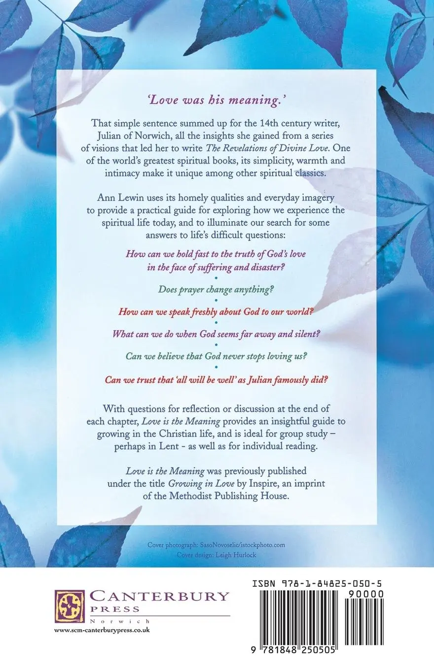 Rückseite: 9781848250505 | Love Is the Meaning | Growing in Faith with Julian of Norwich | Lewin