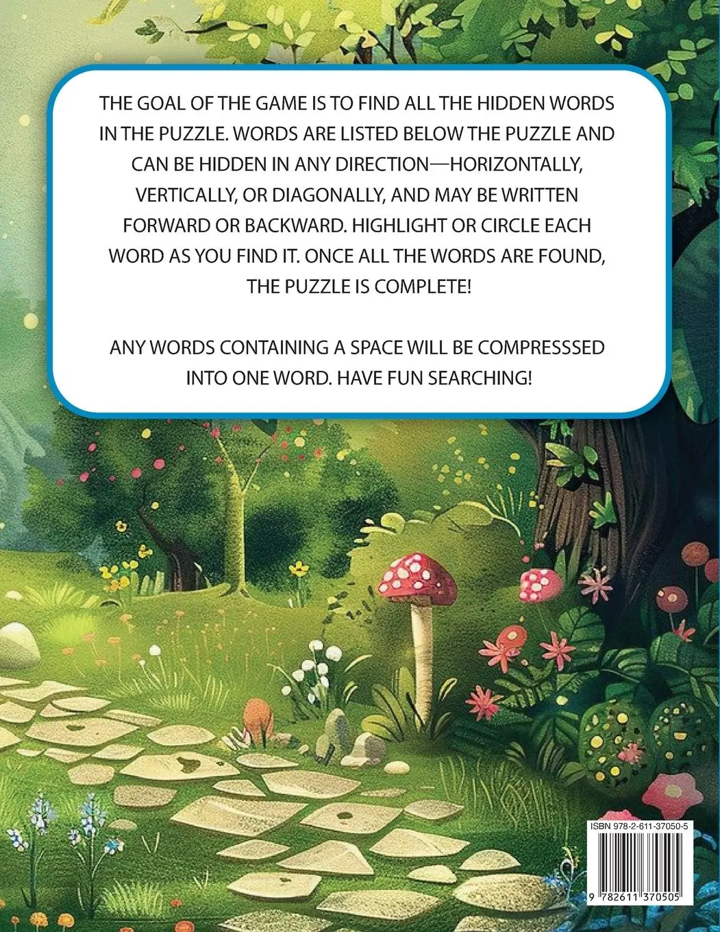 Rückseite: 9782611370505 | Animals &amp; Nature Word Search Puzzle for Adults and Teens | Bidden