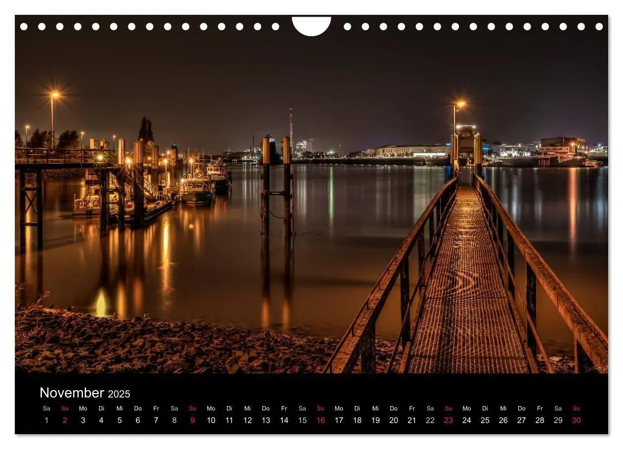 Bild: 9783435740505 | Bremen bei Nacht (Wandkalender 2025 DIN A4 quer), CALVENDO...