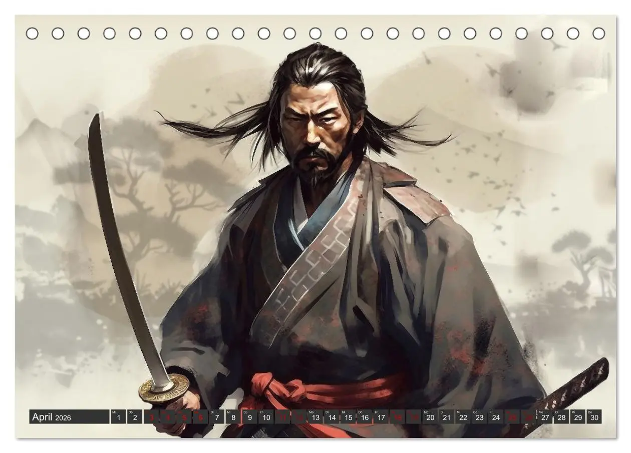 Bild: 9783457520505 | Samurai - ein Leben in Meditation (Tischkalender 2026 DIN A5 quer),...