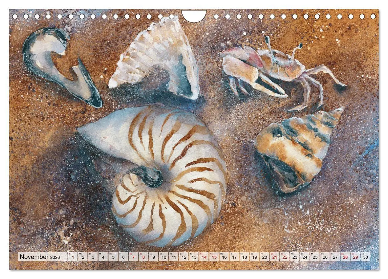 Bild: 9783457690505 | Die Meereswelt in Aquarell (Wandkalender 2026 DIN A4 quer),...