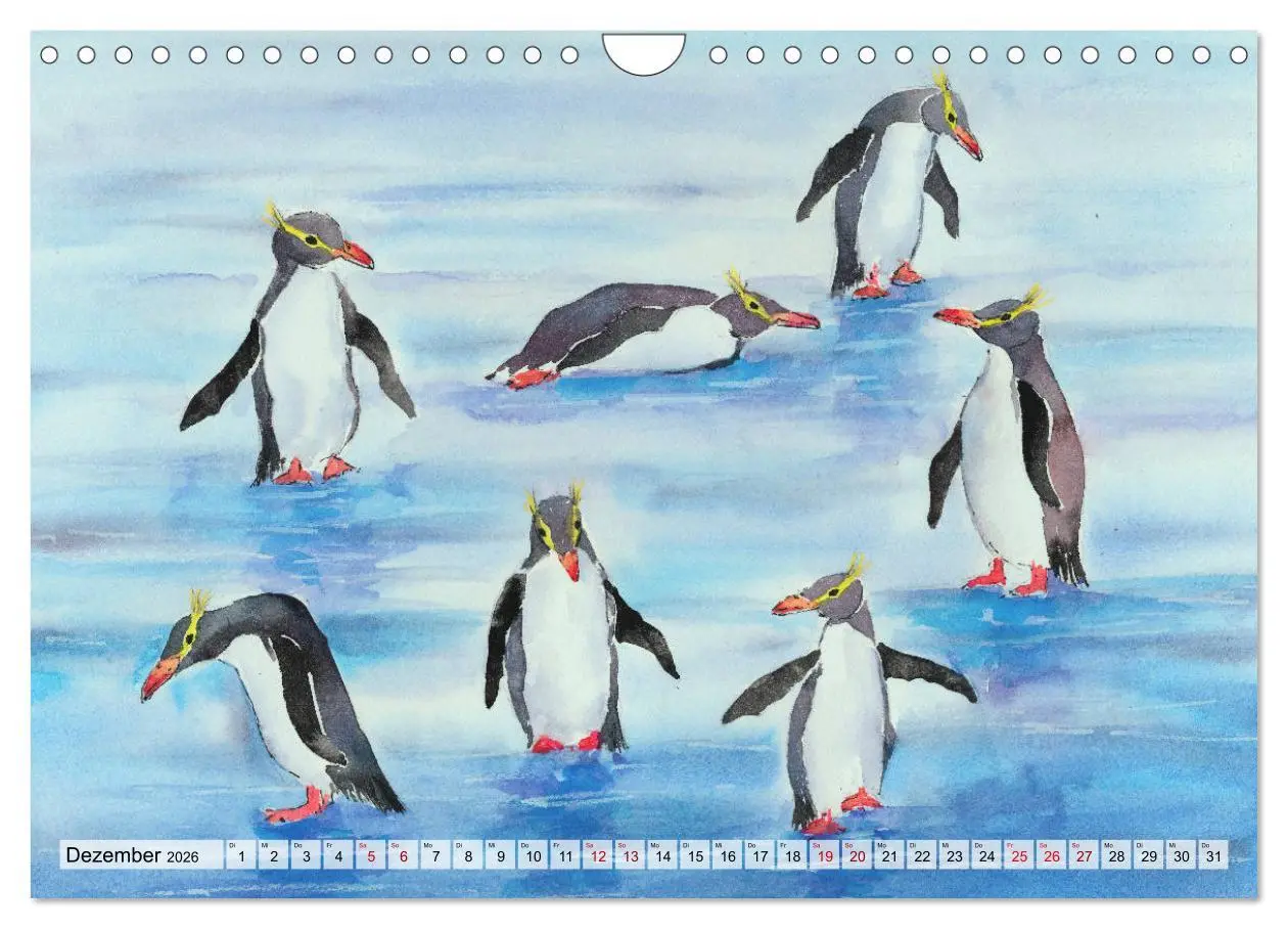 Bild: 9783457690505 | Die Meereswelt in Aquarell (Wandkalender 2026 DIN A4 quer),...
