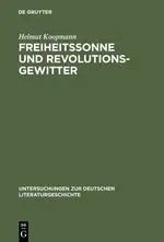 Cover: 9783484320505 | Freiheitssonne und Revolutionsgewitter | Helmut Koopmann | Buch | VII