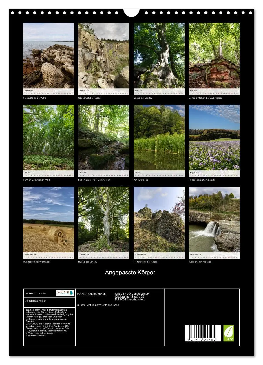 Bild: 9783516230505 | Angepasste Körper (Wandkalender 2026 DIN A3 hoch), CALVENDO...