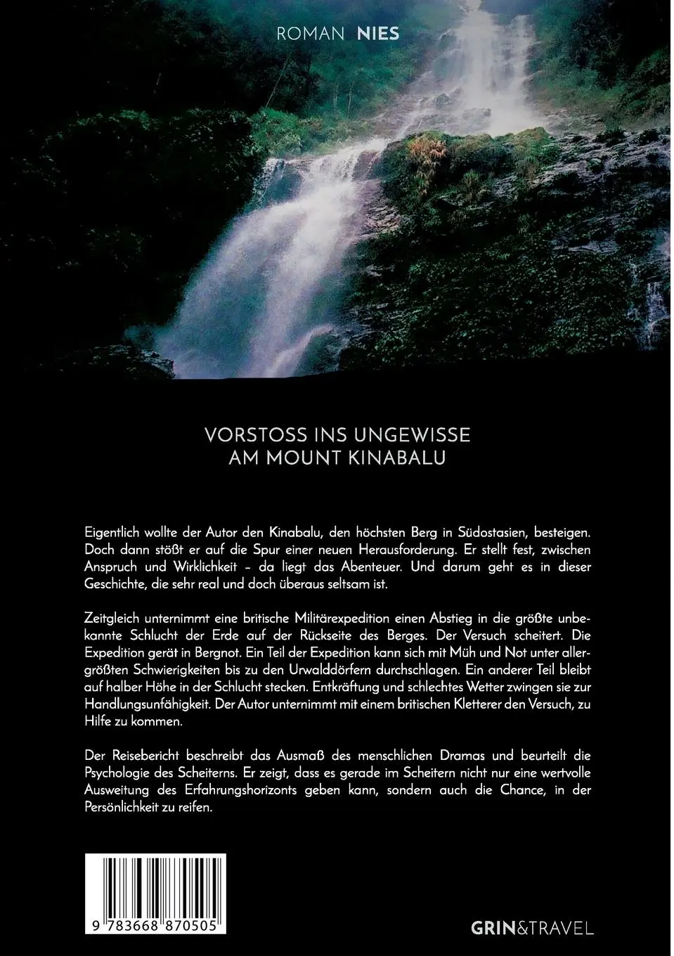 Rückseite: 9783668870505 | Vorstoß ins Ungewisse am Mount Kinabalu. Ein Reisebericht über Borneo