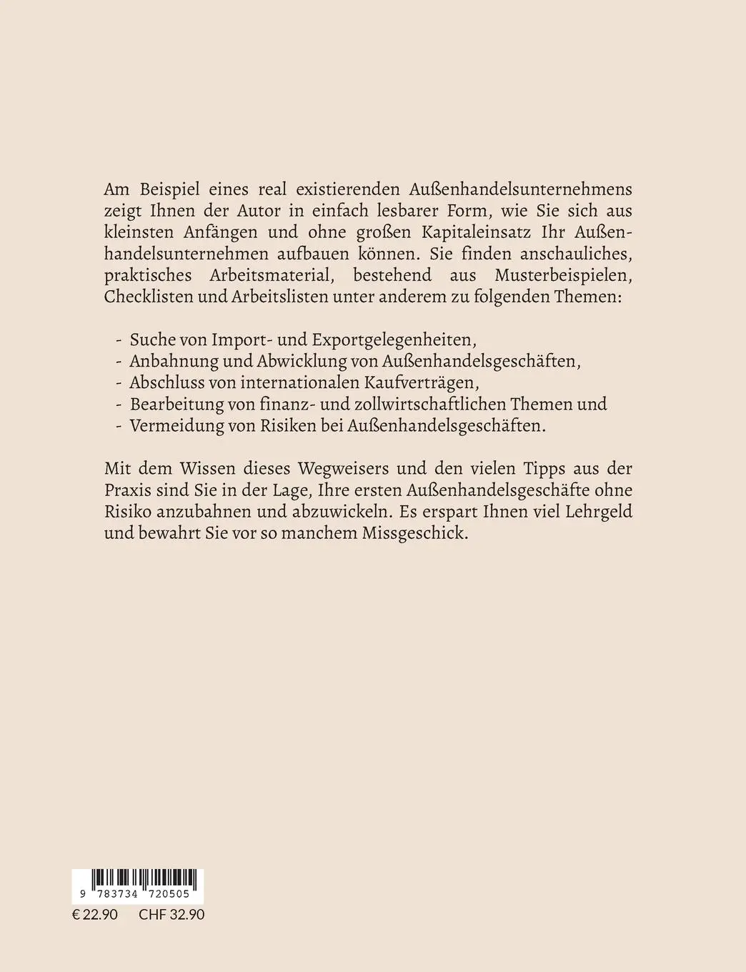 Rückseite: 9783734720505 | Import-Export Business | Reinhold Schütt | Taschenbuch | 228 S. | 2023