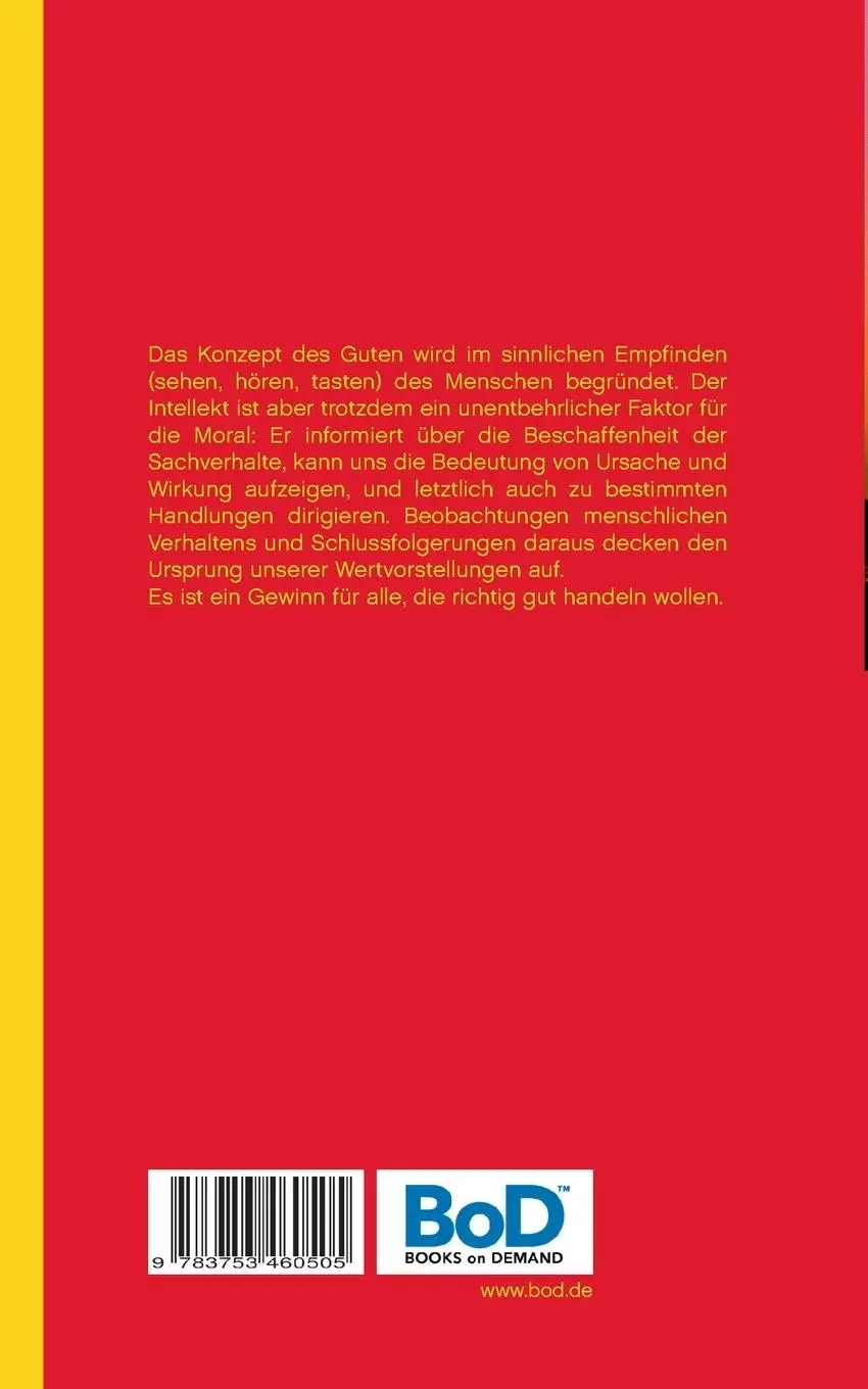 Rückseite: 9783753460505 | Das Konzept des Guten | Klaus-Dieter Sedlacek | Taschenbuch | 248 S.
