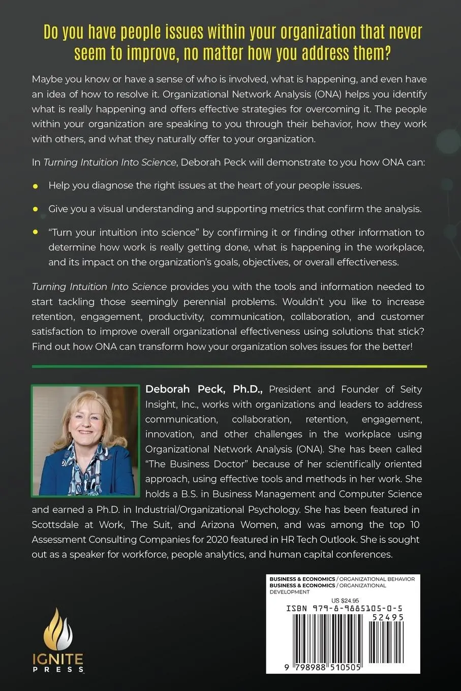 Rückseite: 9798988510505 | Turning Intuition Into Science | Deborah Peck | Taschenbuch | Englisch