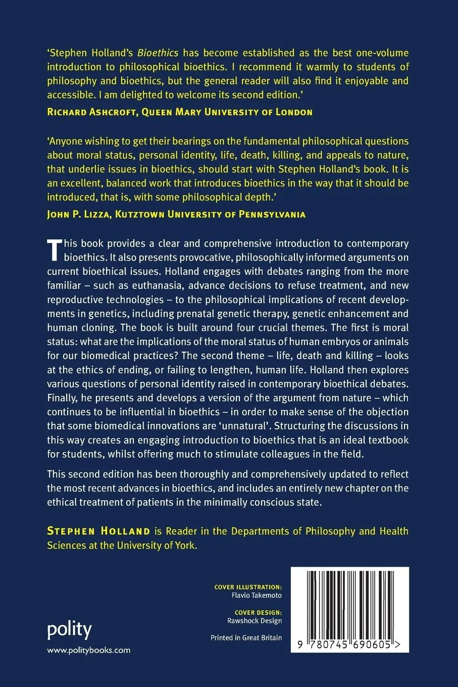 Rückseite: 9780745690605 | Bioethics | A Philosophical Introduction | Stephen Holland | Buch