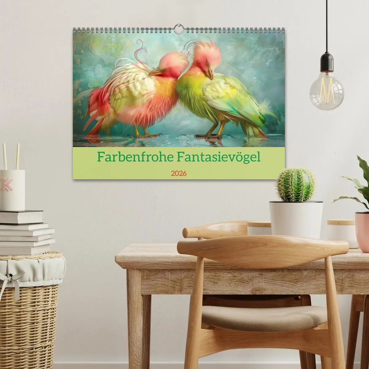 Bild: 9783457370605 | Farbenfrohe Fantasievögel (Wandkalender 2026 DIN A3 quer), CALVENDO...