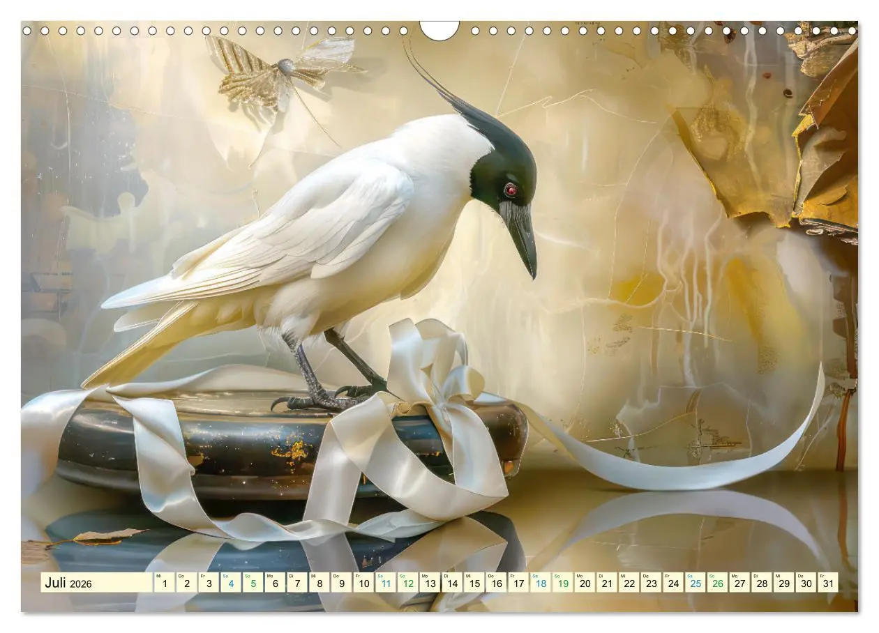 Bild: 9783457370605 | Farbenfrohe Fantasievögel (Wandkalender 2026 DIN A3 quer), CALVENDO...