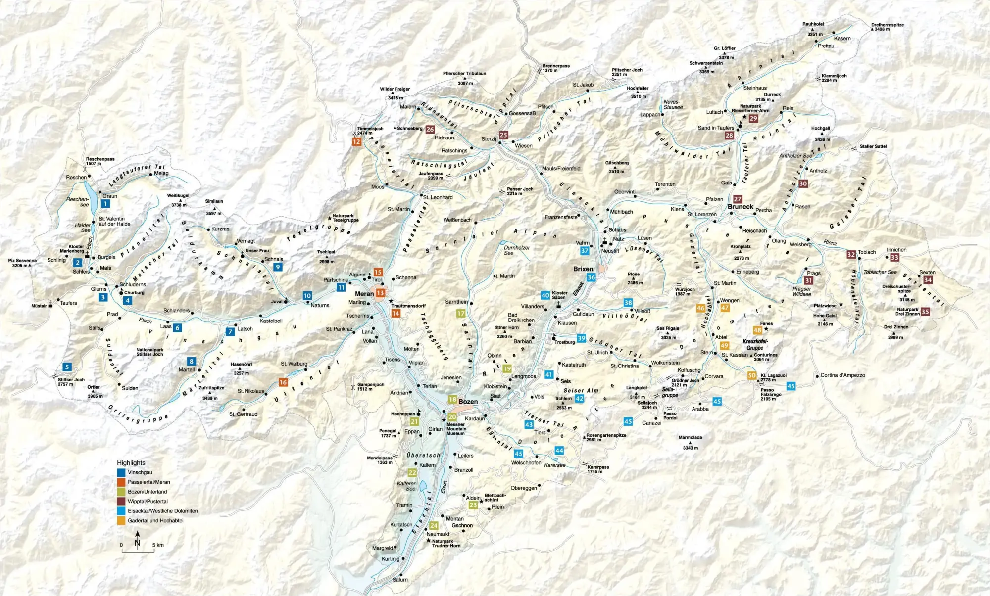 Bild: 9783734330605 | Highlights Südtirol | 50 Ziele, die Sie gesehen haben sollten | Hüsler