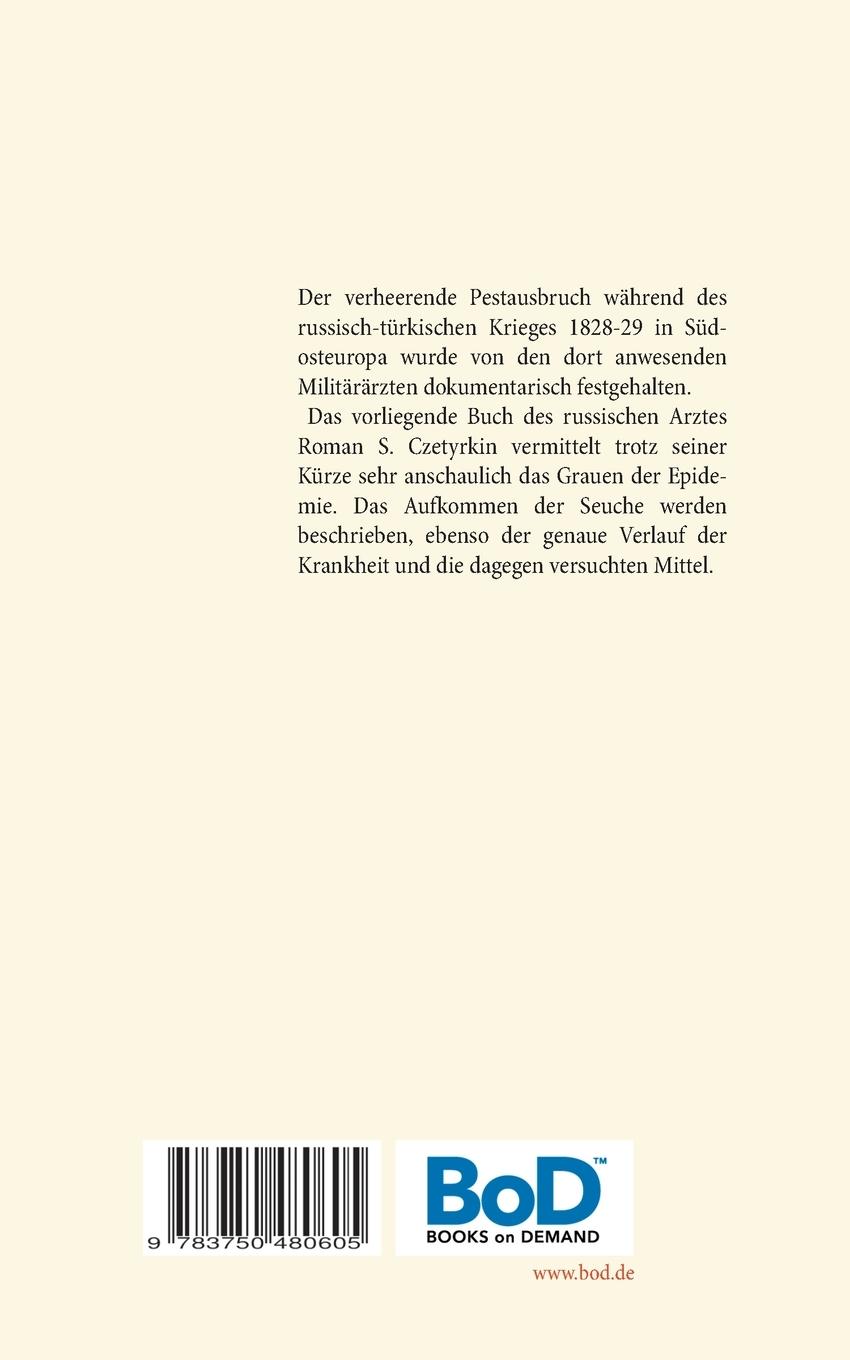 Rückseite: 9783750480605 | Die große Pest während des Türkenkrieges 1828-1829 | Czetyrkin | Buch