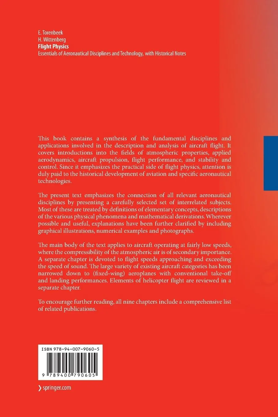 Rückseite: 9789400790605 | Flight Physics | H. Wittenberg (u. a.) | Taschenbuch | xii | Englisch