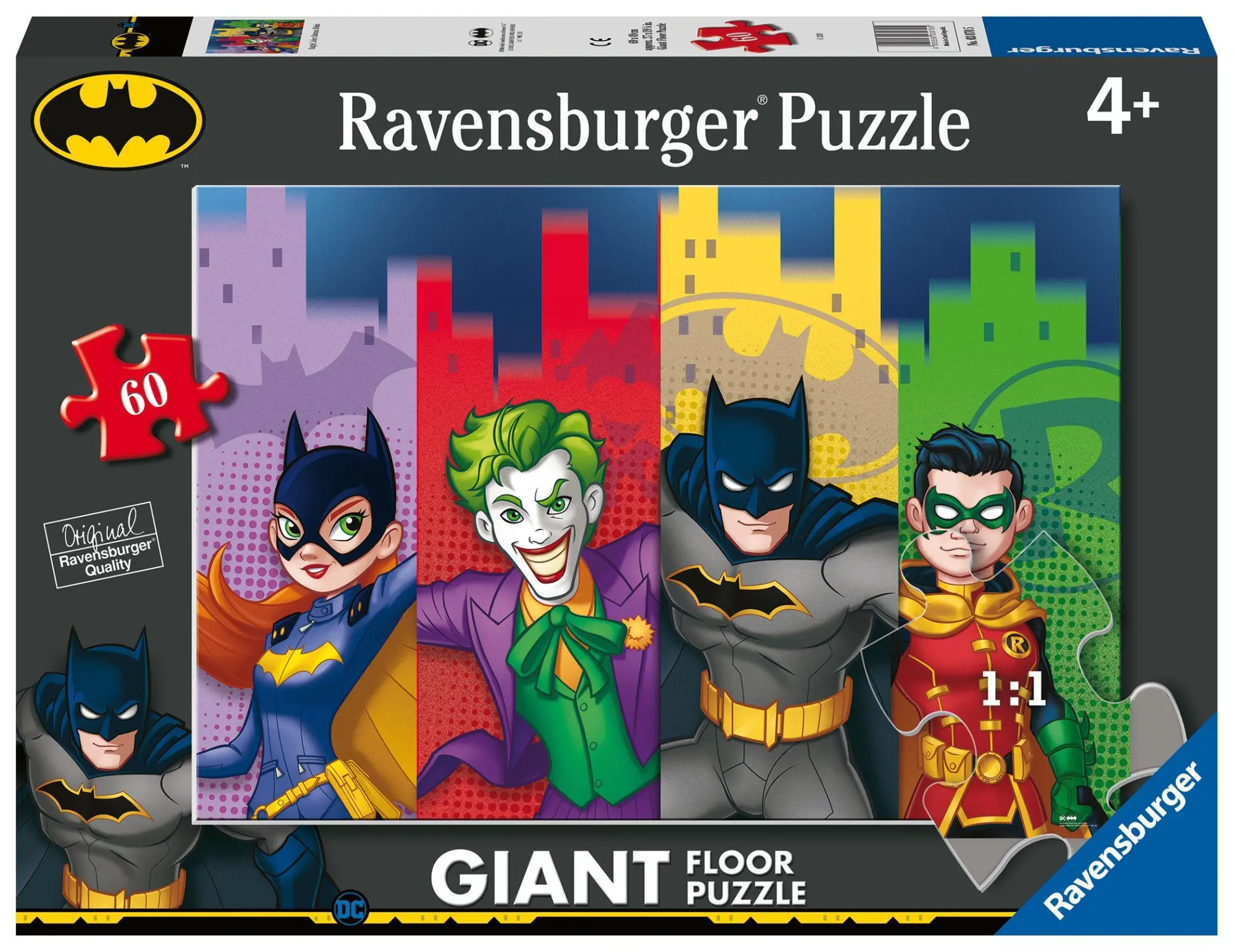 Cover: 4005556030705 | Ravensburger Kinderpuzzle 03070 - Batgirl, Joker, Batman, Robin -...