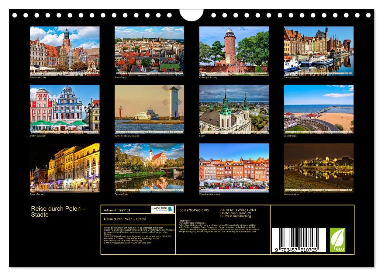 Bild: 9783457810705 | Reise durch Polen - Städte (Wandkalender 2026 DIN A4 quer),...