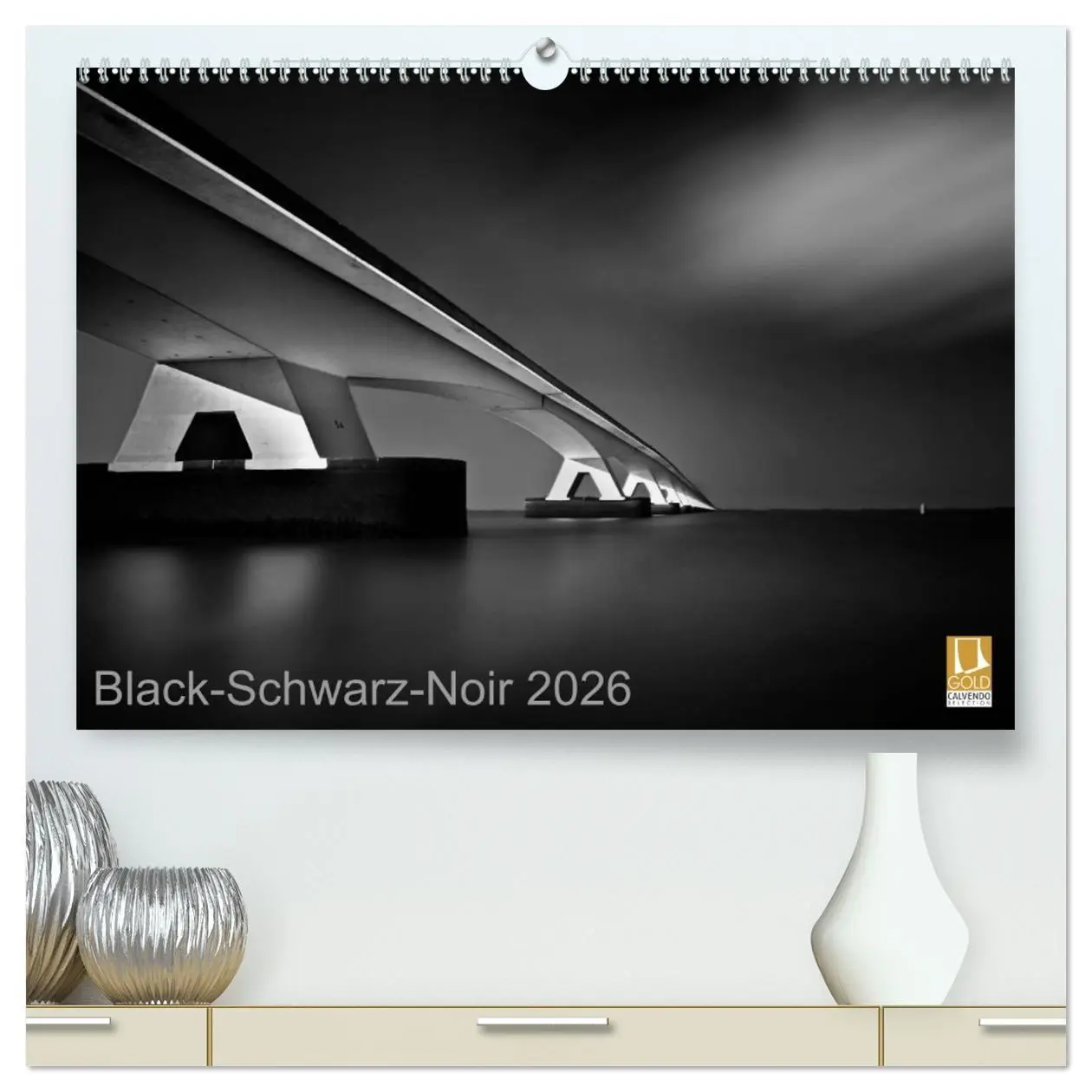 Cover: 9783516210705 | Black-Schwarz-Noir 2026 (hochwertiger Premium Wandkalender 2026 DIN...
