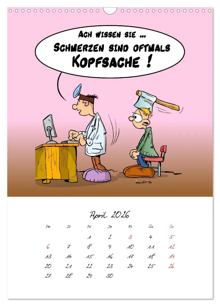 Bild: 9783516450705 | Trumix Cartoons - Gesundheit (Wandkalender 2026 DIN A3 hoch),...