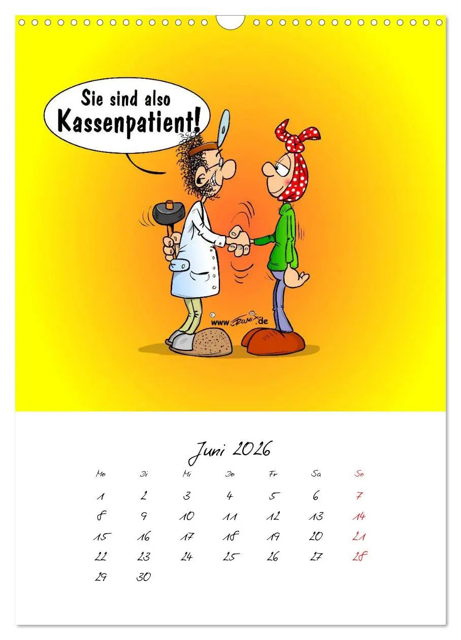 Bild: 9783516450705 | Trumix Cartoons - Gesundheit (Wandkalender 2026 DIN A3 hoch),...