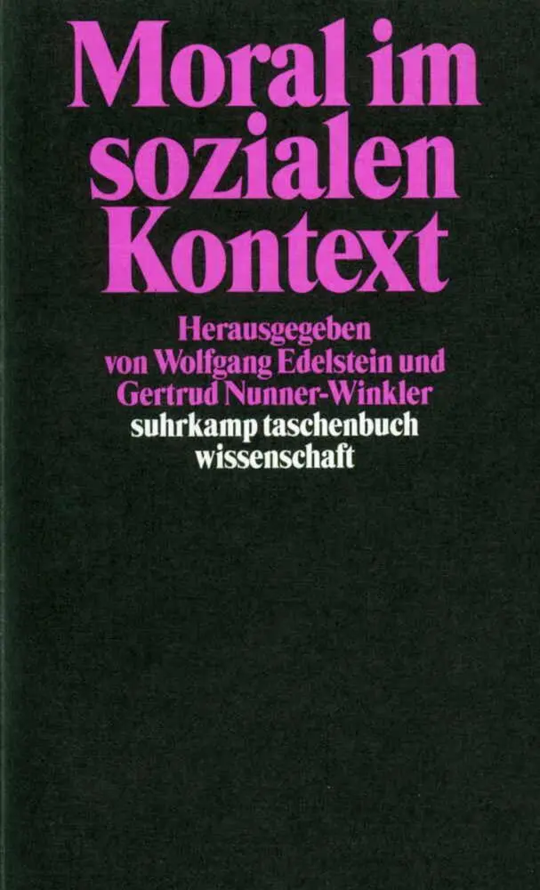 Cover: 9783518290705 | Moral im sozialen Kontext | Taschenbuch | 506 S. | Deutsch | 2000