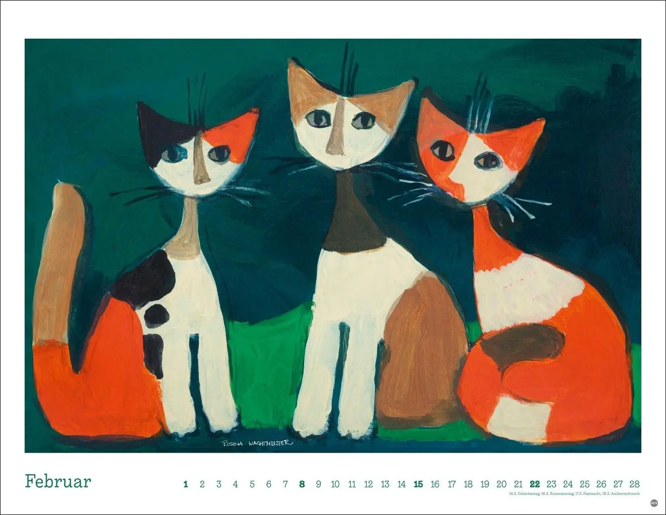 Bild: 9783756410705 | Rosina Wachtmeister Posterkalender 2026 | Rosina Wachtmeister | 14 S.