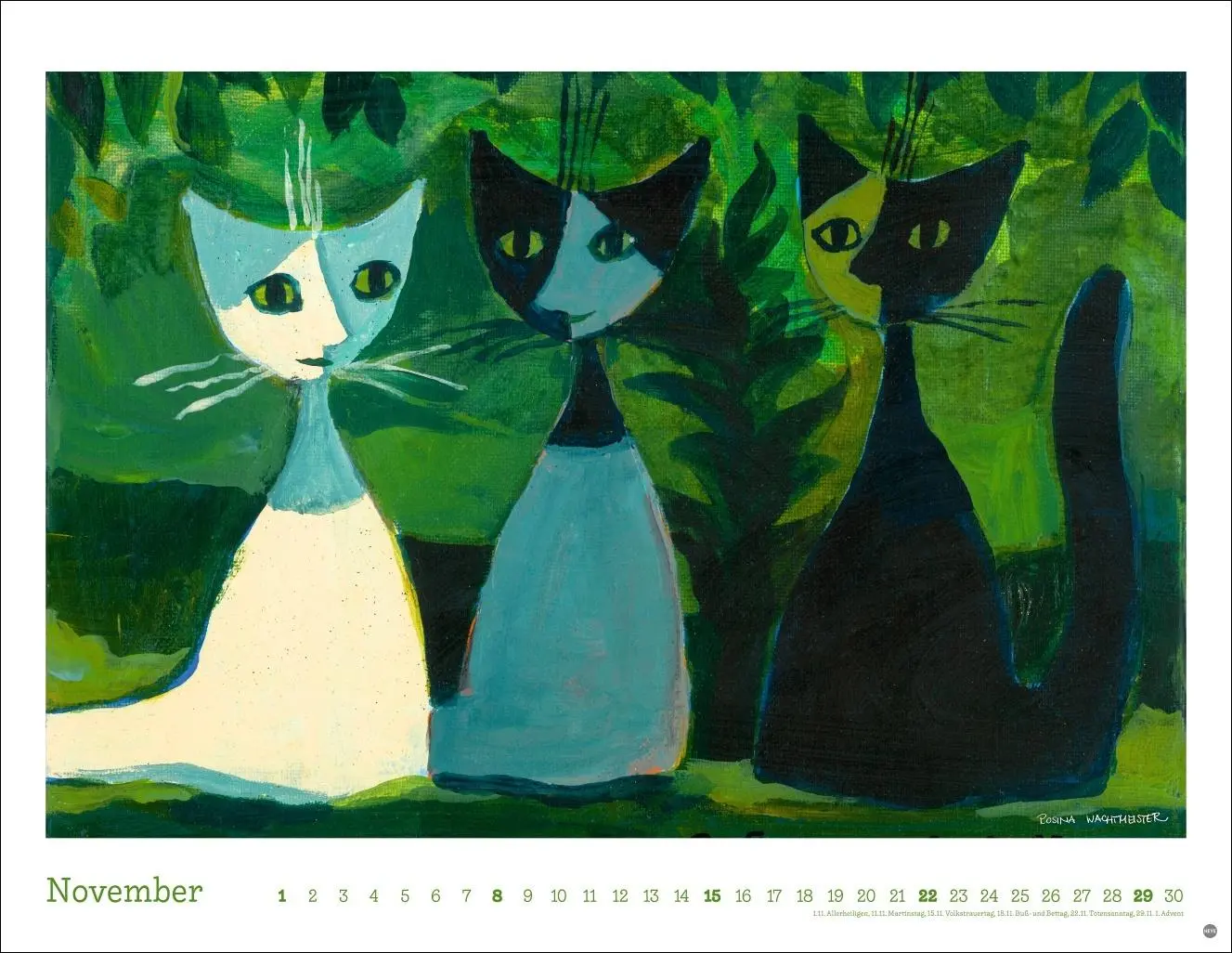 Bild: 9783756410705 | Rosina Wachtmeister Posterkalender 2026 | Rosina Wachtmeister | 14 S.