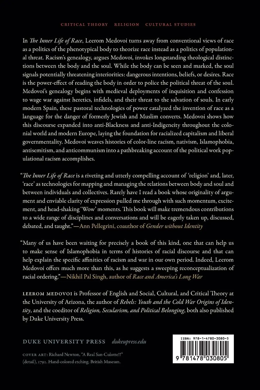 Rückseite: 9781478030805 | The Inner Life of Race | Leerom Medovoi | Taschenbuch | Englisch