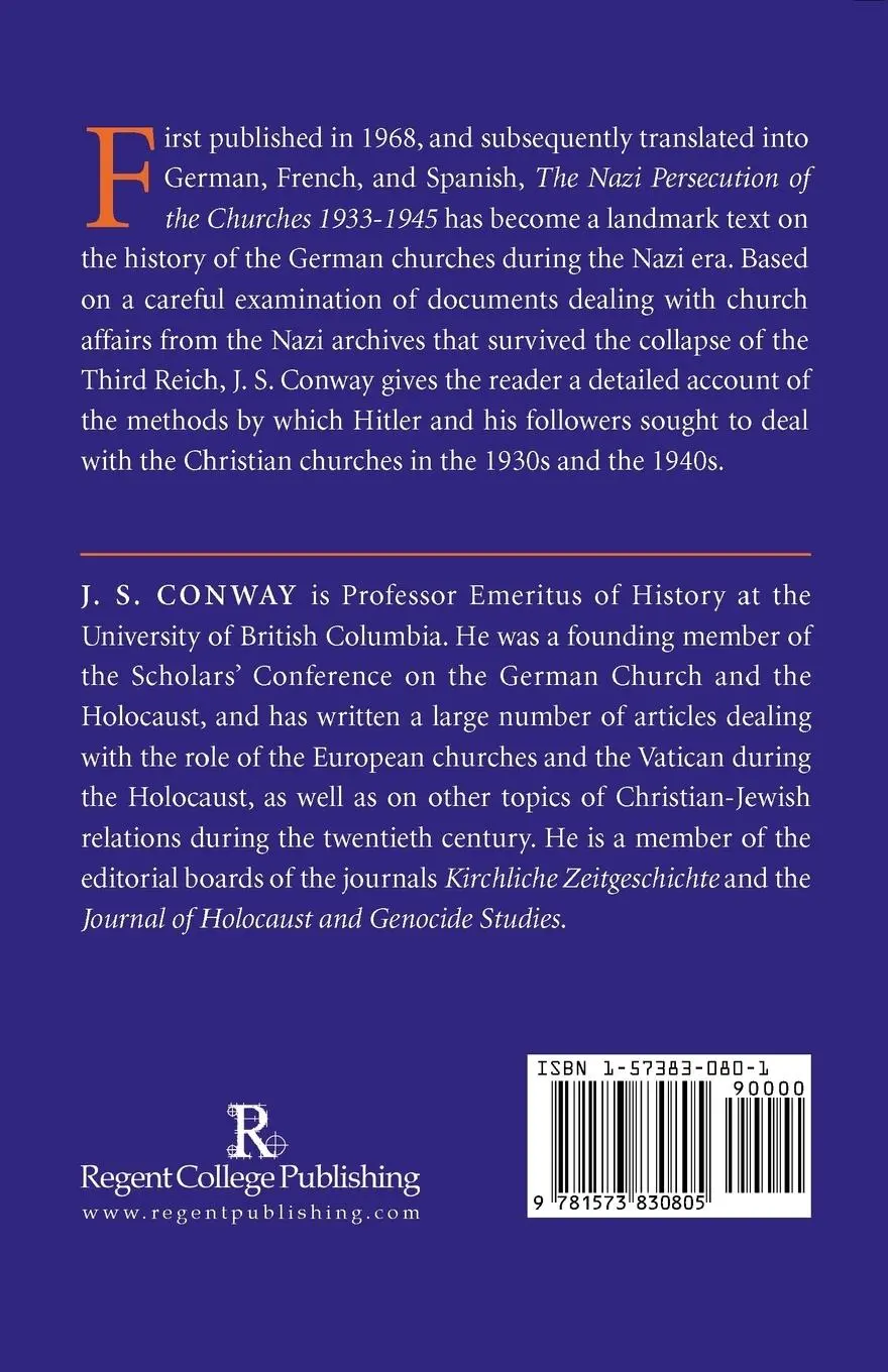 Rückseite: 9781573830805 | The Nazi Persecution of the Churches, 1933-1945 | J. S. Conway | Buch