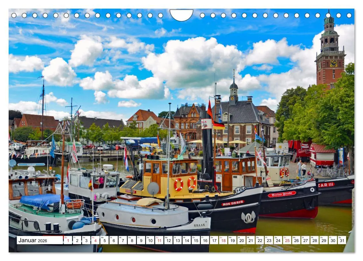 Bild: 9783457730805 | Leer - Perle Ostfrieslands (Wandkalender 2026 DIN A4 quer),...