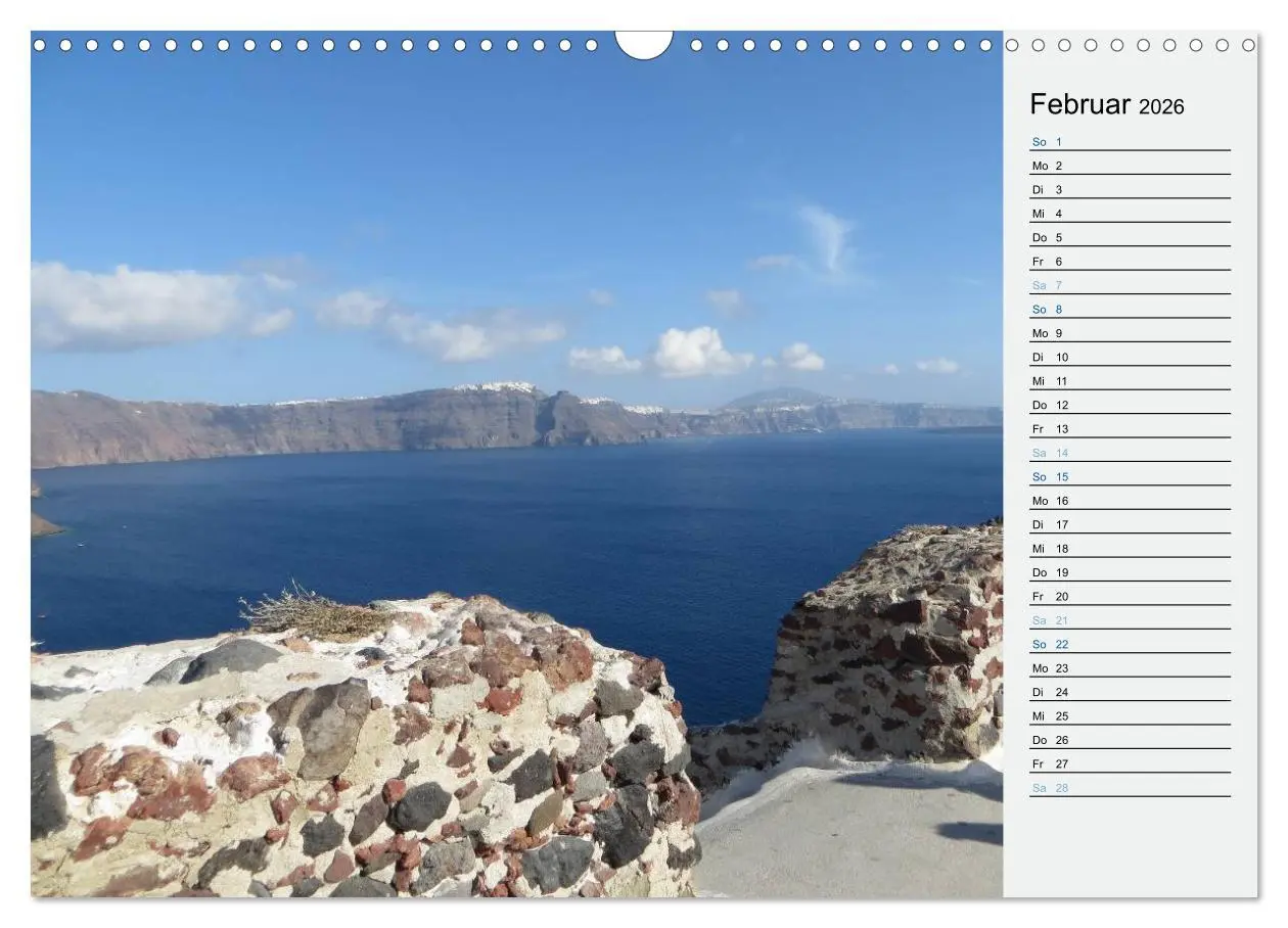Bild: 9783457970805 | SANTORINI - Idyll auf dem Vulkan (Wandkalender 2026 DIN A3 quer),...