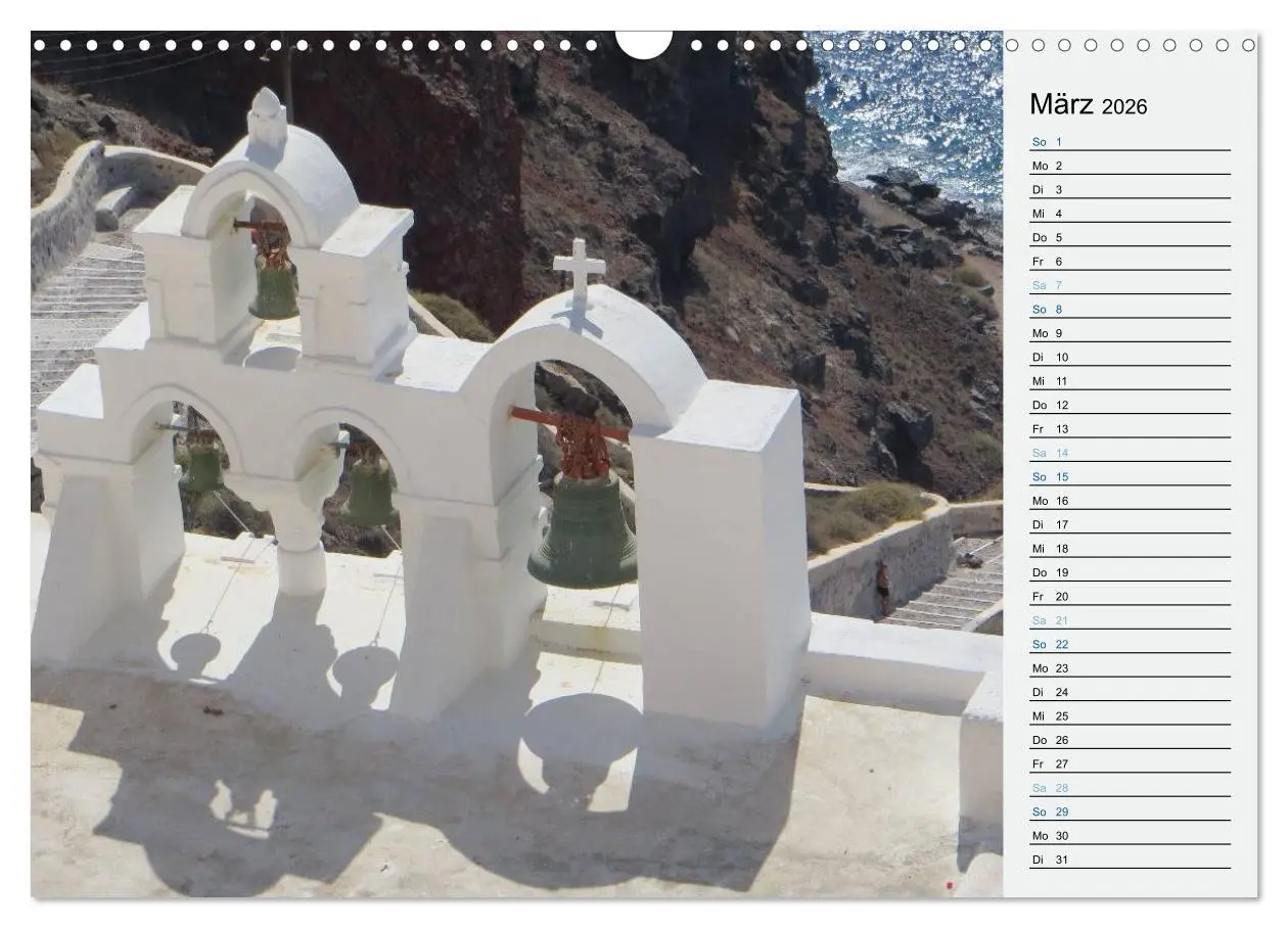 Bild: 9783457970805 | SANTORINI - Idyll auf dem Vulkan (Wandkalender 2026 DIN A3 quer),...