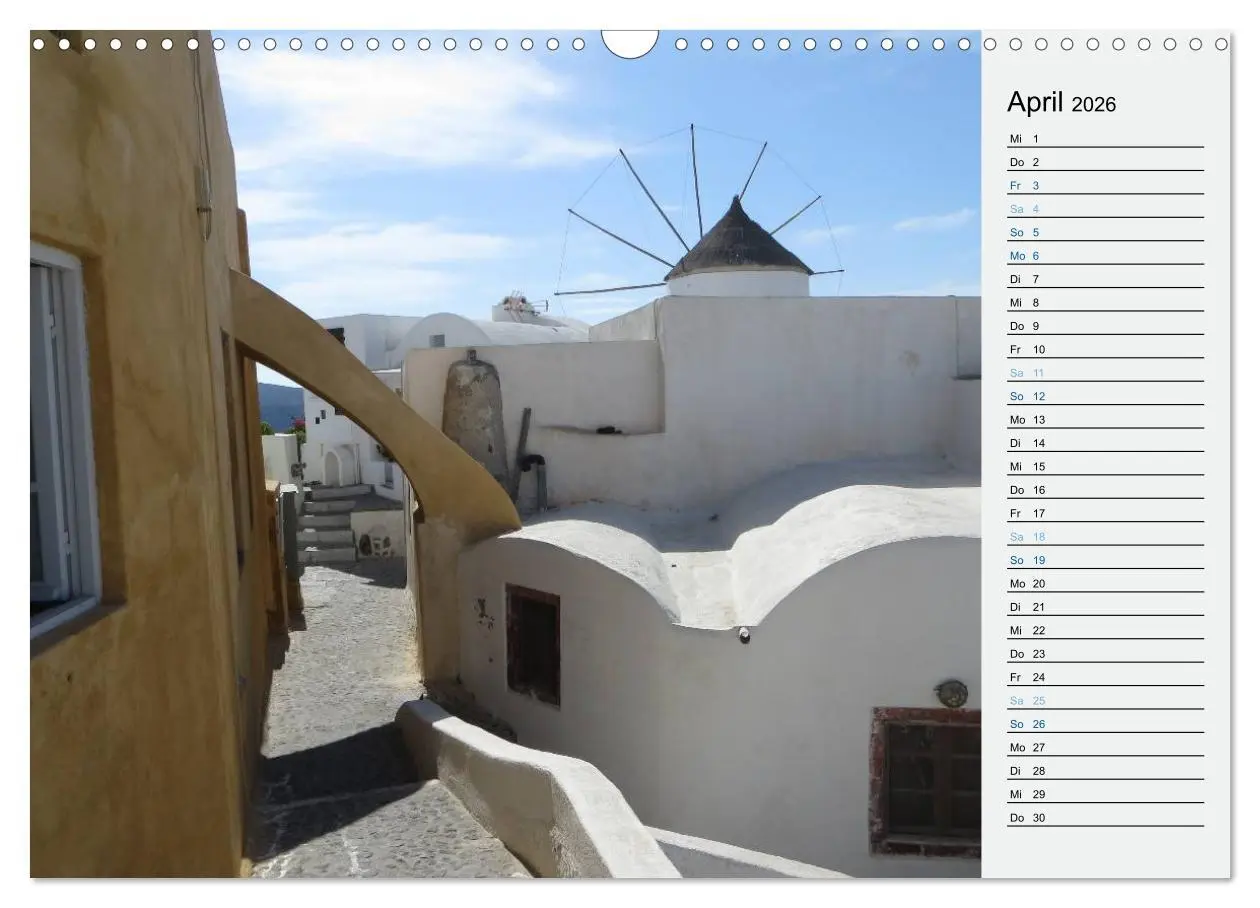 Bild: 9783457970805 | SANTORINI - Idyll auf dem Vulkan (Wandkalender 2026 DIN A3 quer),...