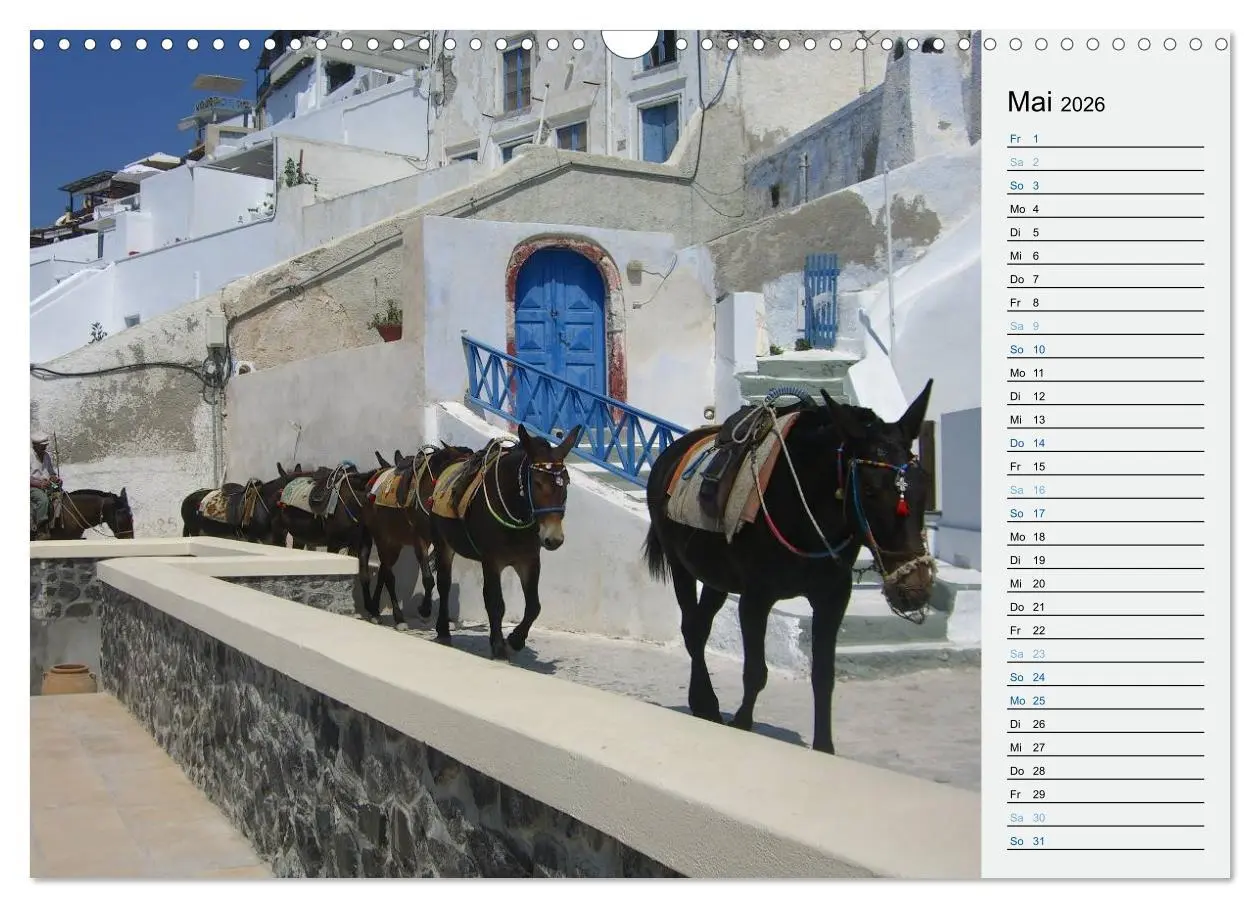 Bild: 9783457970805 | SANTORINI - Idyll auf dem Vulkan (Wandkalender 2026 DIN A3 quer),...