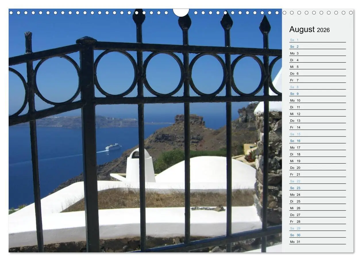 Bild: 9783457970805 | SANTORINI - Idyll auf dem Vulkan (Wandkalender 2026 DIN A3 quer),...