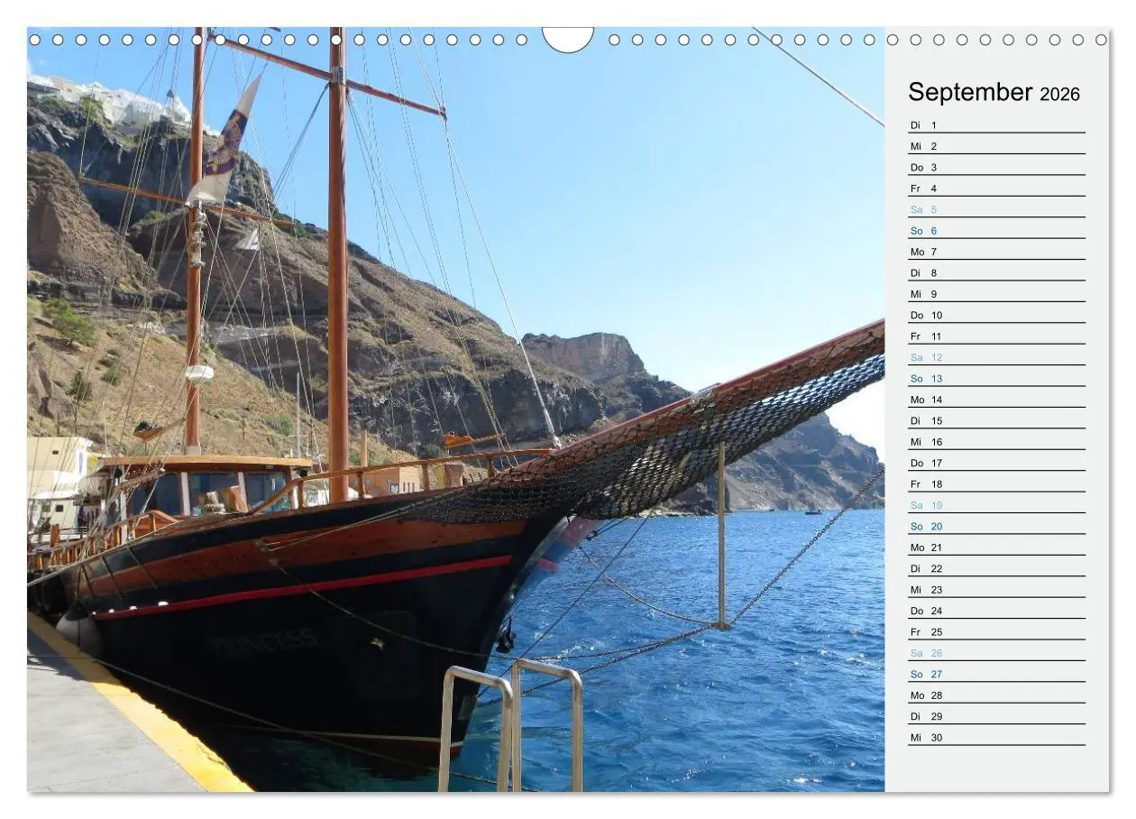 Bild: 9783457970805 | SANTORINI - Idyll auf dem Vulkan (Wandkalender 2026 DIN A3 quer),...