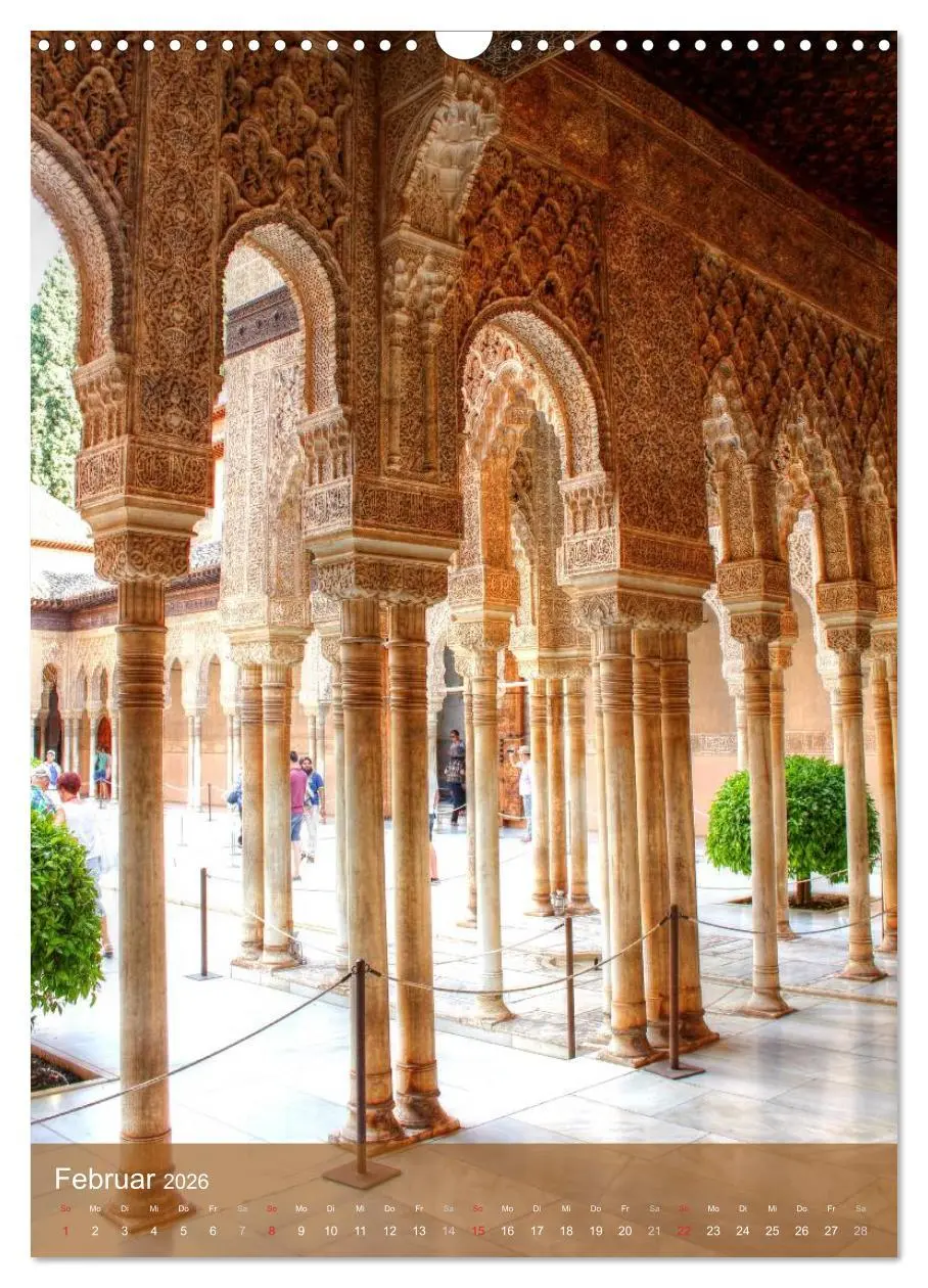 Bild: 9783516440805 | Die Alhambra (Wandkalender 2026 DIN A3 hoch), CALVENDO Monatskalender