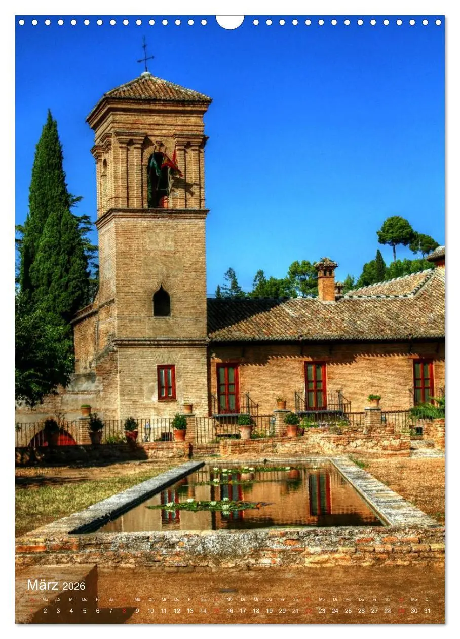 Bild: 9783516440805 | Die Alhambra (Wandkalender 2026 DIN A3 hoch), CALVENDO Monatskalender