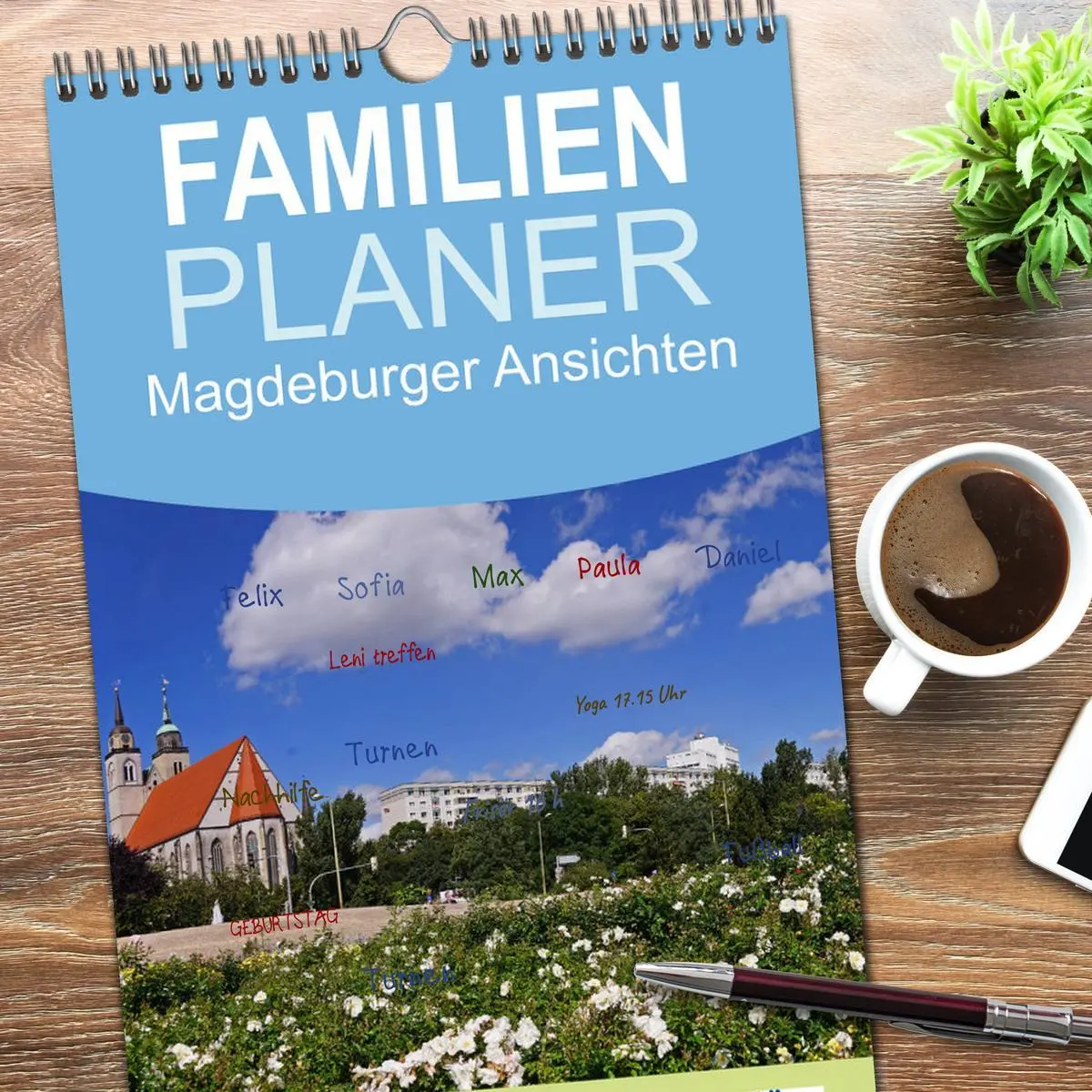 Bild: 9783516510805 | Familienplaner 2026 - Magdeburger Ansichten mit 5 Spalten...