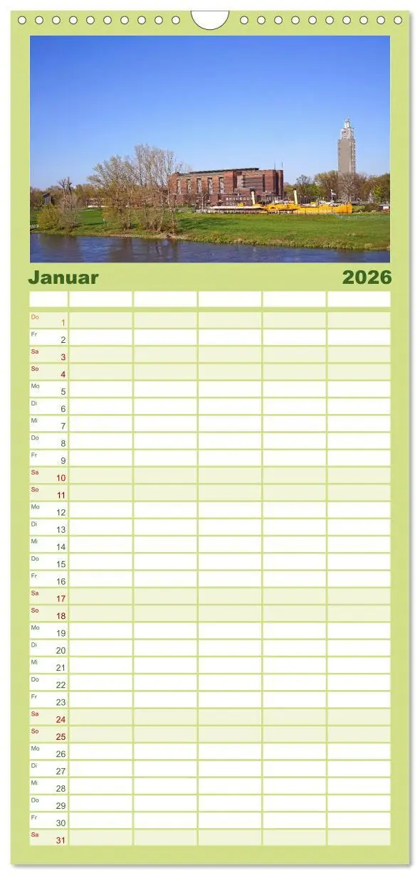 Bild: 9783516510805 | Familienplaner 2026 - Magdeburger Ansichten mit 5 Spalten...