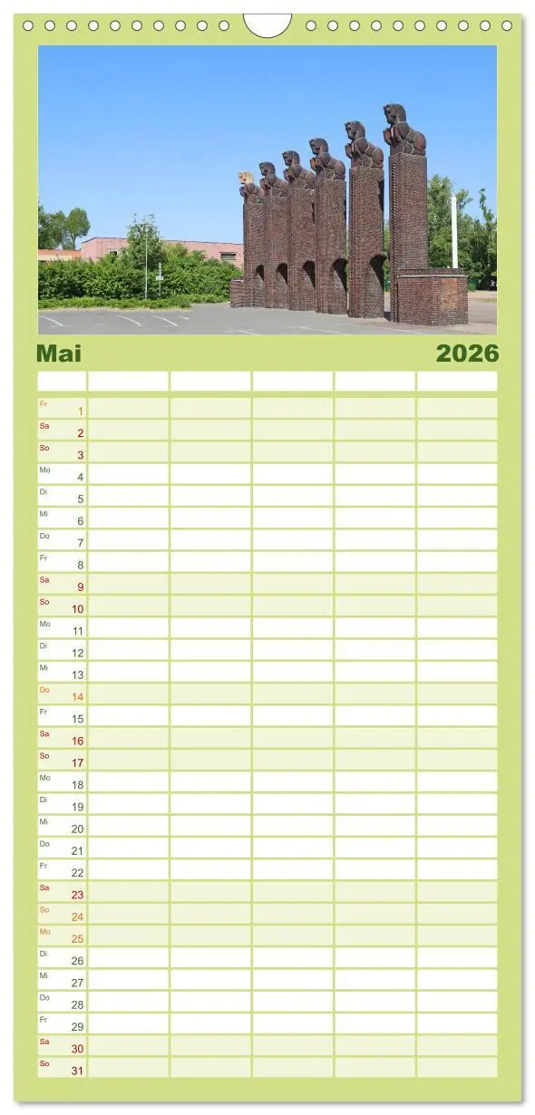 Bild: 9783516510805 | Familienplaner 2026 - Magdeburger Ansichten mit 5 Spalten...