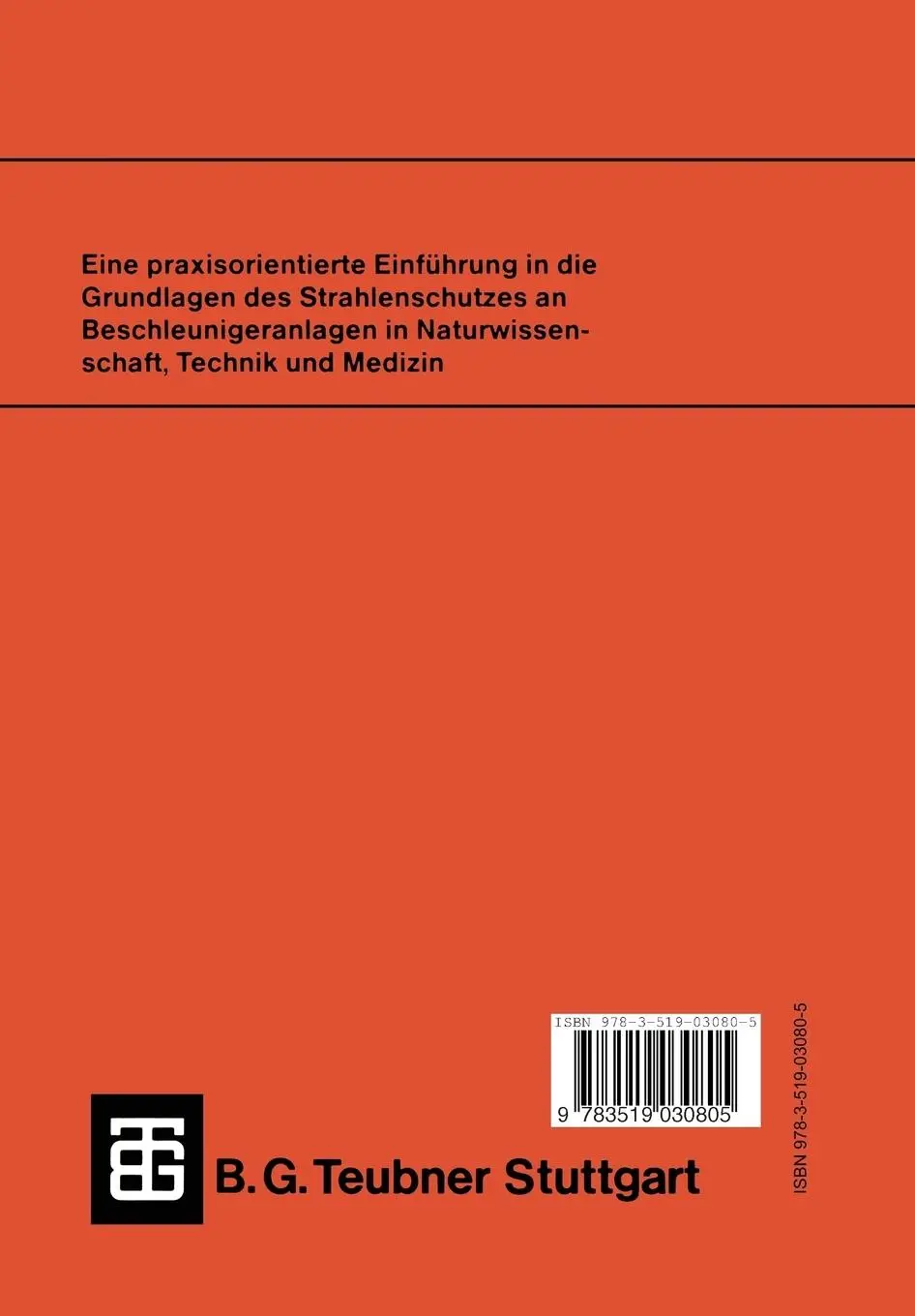 Rückseite: 9783519030805 | Strahlenschutz an Beschleunigern | Klaus Ewen | Taschenbuch | ii