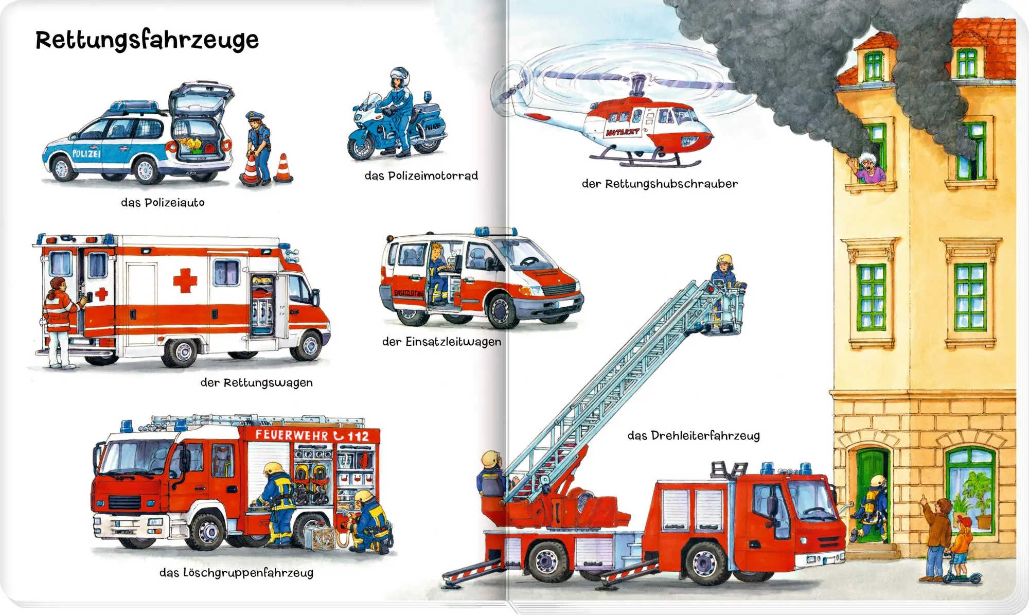 Bild: 9783649650805 | Löschen, baggern, pflügen: Mein Fahrzeuge-Wörterbuch | Stefan Seidel