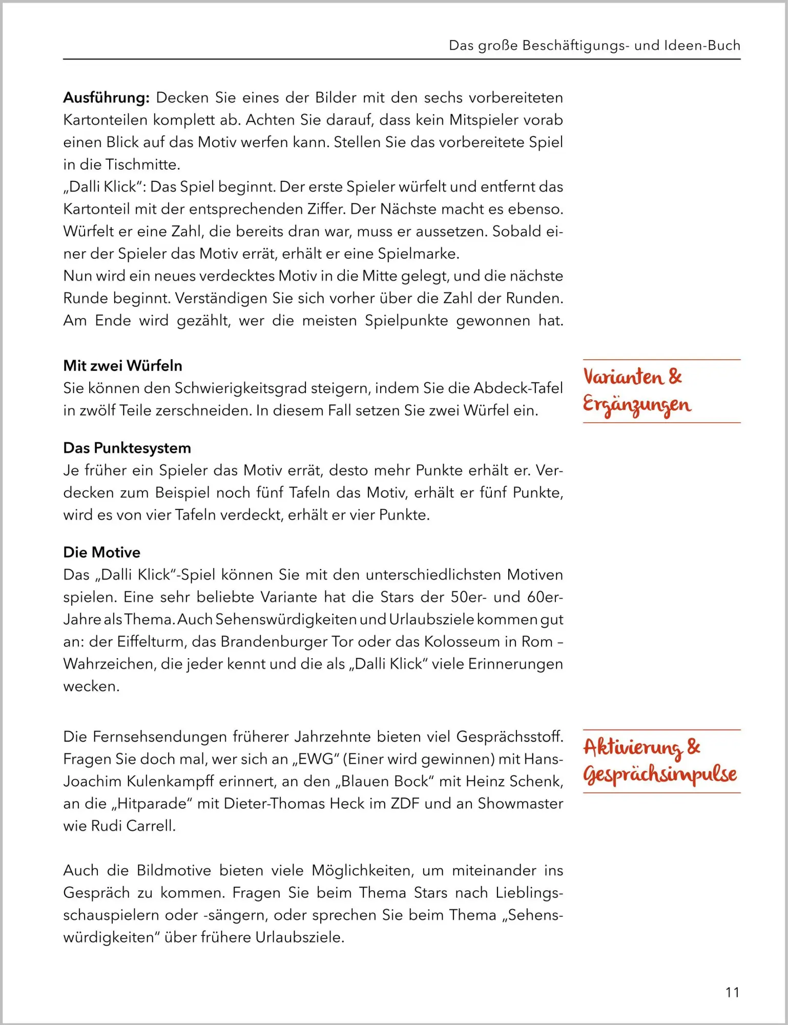 Bild: 9783944360805 | Das große Beschäftigungsbuch für Menschen mit Demenz | Linus Paul